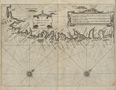 The Sea Coasts of Norway Between the Nose and Langesund by Jan Blaeu